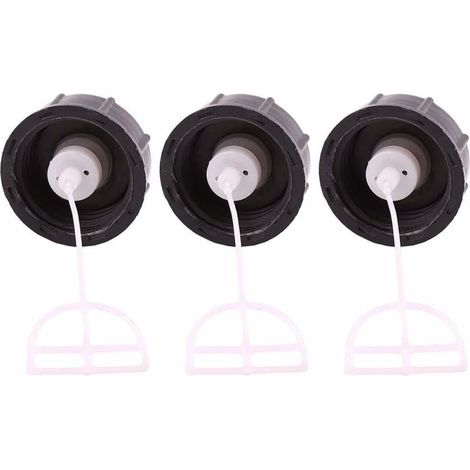 Lot de 3 Bouchon réservoir carburant, Plastique résistant, Fixation par vis, Pour tondeuse 4 temps européenne (1/5)