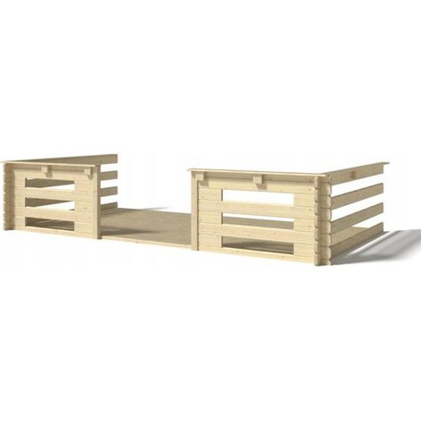 Veranda - 8 m2 - 4m x 2m - colore: naturale - DOM18 (1/4)