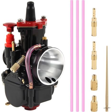 Carburador PWK de 28 mm para motos de cross, scooters, ATV y quads universales de 75 cc a 125 cc - Negro (1/5)