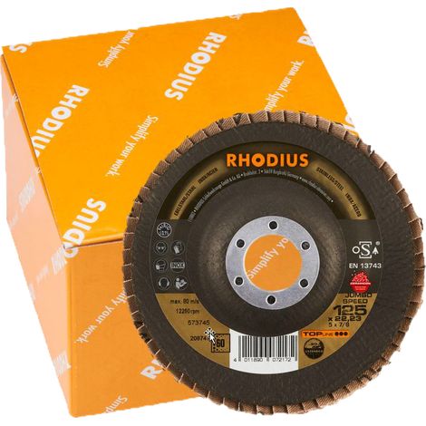 Disco abrasivo lamellare Ø 125 mm K60, 10 pezzi.