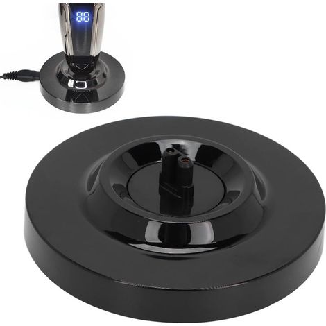 Rasoir électrique Universel Support de Charge Forme Ronde pour Hommes Socle Noir - (1/5)