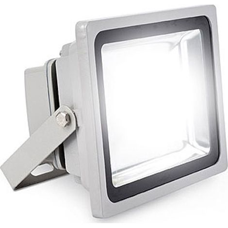 TRADE SHOP - Faro Faretto A Led Ultra Slim A Luce Calda Fredda Rgb Da Per Esterno Ip65 220v - -Bianco Freddo-10 Watt -Regular -