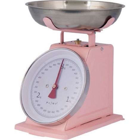 Weighing Scales - Metal/Stainless Steel/Acrylic - L21 x W14 x H25.5 cm - Rose Pink