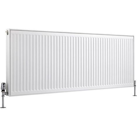 Hudson Reed – Radiateur horizontal à panneaux blanc type 11 60 x 160 cm – Acier – Puissance 1783W – Garantie 10 ans – Testé BS EN 442 (1/5)