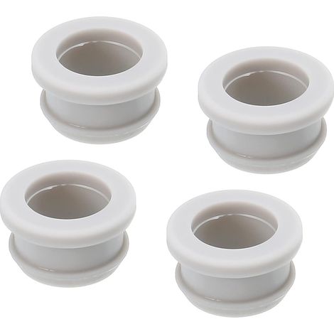 4Pcs Bouchon Passe Fil Caoutchouc à Pression Diamètre d'Installation de 20mm, ID 16mm, Hauteur 14mm Passe-Câble Gris Joint Anti-Rayures pour Boîte Électrique, Conduit de Câble (1/5)