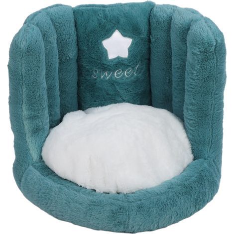 Chaise de sol avec coussin de soutien du dos, antidérapant, mignon, doux et confortable, en velours, pour enfants de bureau, vert (1/5)