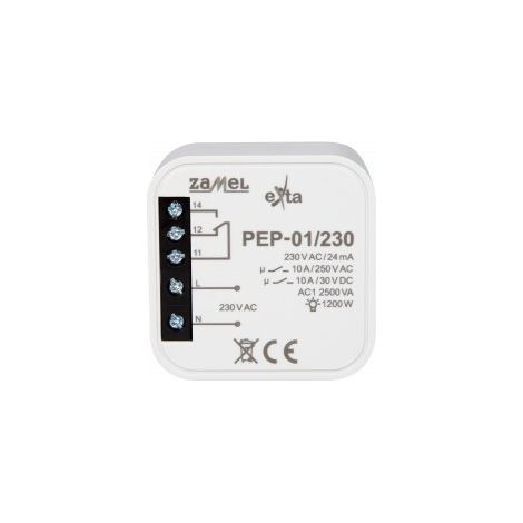 Relè da incasso 10A 230V PEP-01/230