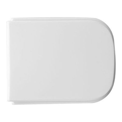 Abattant WC pour WC GSI Traccia 41,3-44 x 35 cm Abattant WC blanc avec charnie'res re'glables et sie'ge en fonte de bois (1/2)