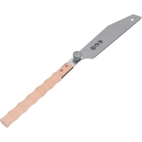 Scie à main à lame simple en alliage SK5, manche en bois, outil idéal pour la découpe du bois. (1/5)