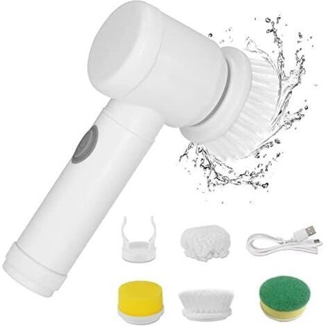 Handheld Cordless Electric Cleaning Brush, Household Multifunctional Kitchen, Bathroom, Toilet, Dead Corner, Can Be Used As Dish Brush, Shoe Brush (1/4)