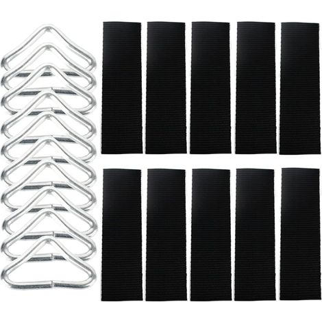 CCYKXA 10er-Pack Trampolinfedern, Trampolinzubehör, Trampolin-Dreiecksschnalle