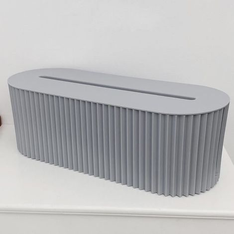 Boîte câble, Boîte Rangement pour Cordon câble pour Cacher et Dissimuler Les multiprises, Solution Gestion des câbles Bureau,Bleu (1/4)