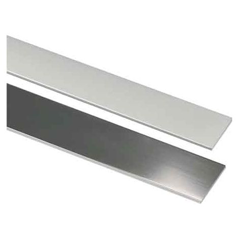 PROFILO PER RIVESTIMENTO PIATTO 15x2 mm - lucido - barra 2 mt 753/93 - 10 metrilineari- ARCANSAS