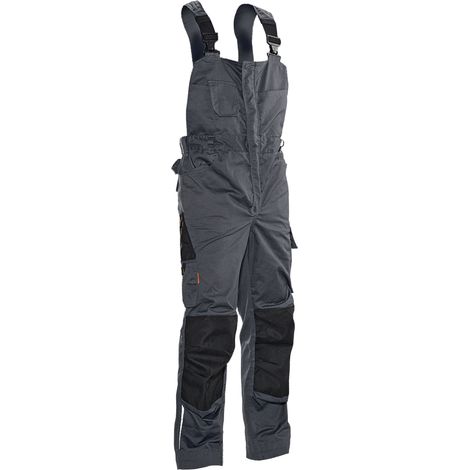 Jobman Latzhose 3730 Grau/Schwarz Größe 56