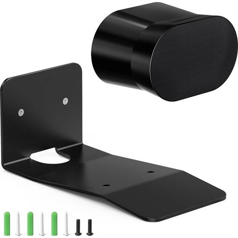 Soporte de pared Olychism compatible con Sonos Era 300, soporte metálico para altavoz Sonos Era 300, resistente a los arañazos, accesorios de montaje, soporta hasta 12 kg, negro. (1/5)