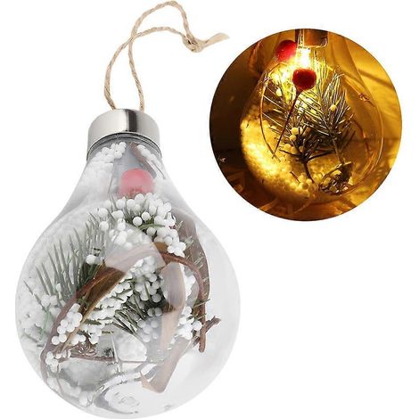 Décorations lumineuses : suspension en corde de chanvre, boule lumineuse, fils de cuivre, ampoules LED pour chambre (1) (1/4)