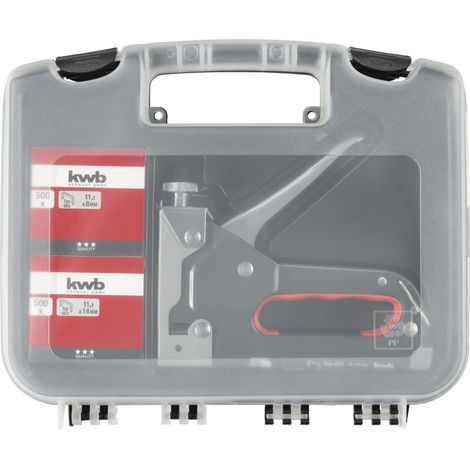 Grapadora manual kwb tack 140 acero 25 cm (1/3)