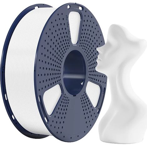 3D-Druckfilament, Hochgeschwindigkeitsleistung, Matte Textur, Weiß (1/2)