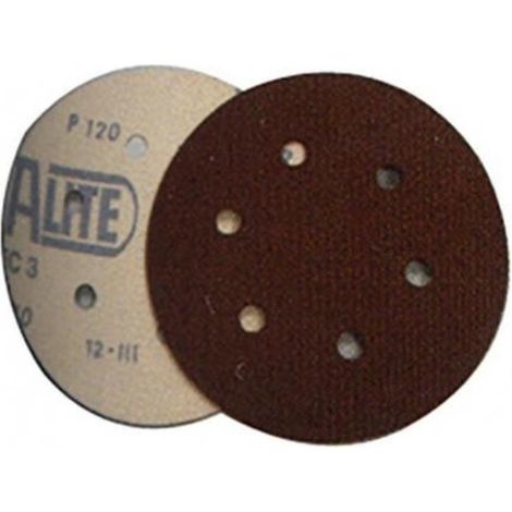 FLEXOVIT disco velcro corindon 150mm g.120 6a 6 agujeros , 0UNIDADES