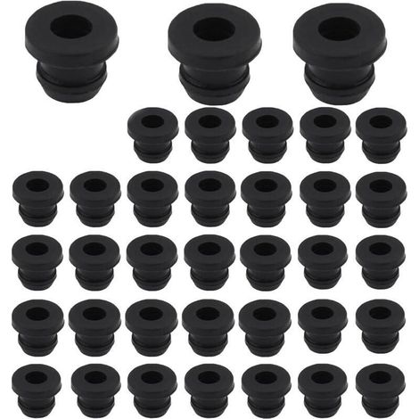Dometic Lot de 36 pieds en caoutchouc rouillé pour supports de casseroles avec barres de 5 mm (1/4)