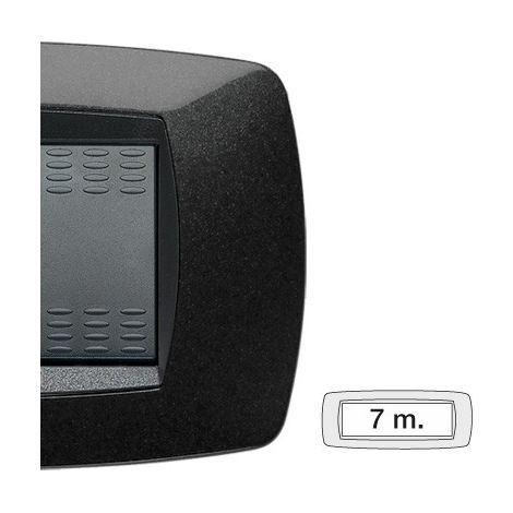 Placca Modo 7 Posti Nero ( Master Cod. 39Tc207 )
