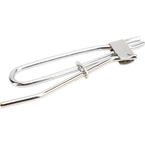 Pince flexible de frein en acier chromé, ouverture 12mm, mâchoires arrondies, outil de serrage pour durite carburant, embrayage et liquide de refroidissement. (1/5)