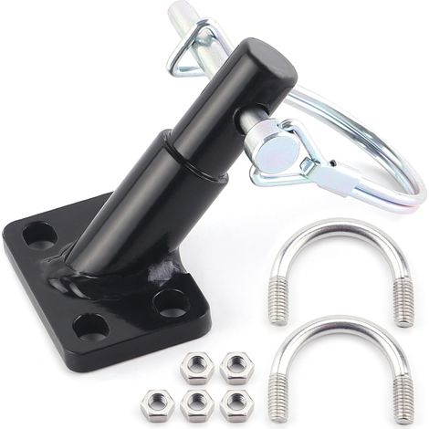 Attelage de Remorque de Vélo - Adaptateur pour Remorque de Vélo,Attache Remorque Vélo avec Goupille de Sécurité, Fixation Remorque en Acier Alliée Compatible Remorque Vélo Enfant Chien (1/5)