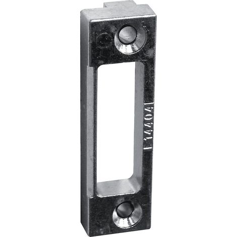 Ferco – Gâche pour crémone 63x17mm en zamak ferGUard argent® – Compatible avec crémone à barillet – E144040001