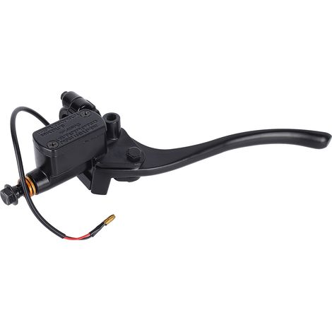 Maître-cylindre de frein avant moto avec levier d'embrayage, compatible guidons 10mm, pompe de frein (1/5)