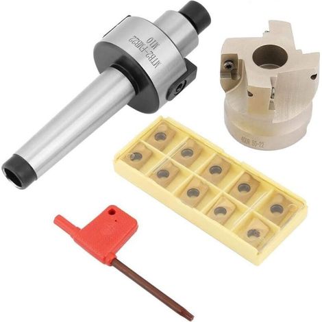 Hochleistungs-CNC-Frässet MT2-FMB22 Planfräserhalter + 400R-50-22 CNC-Schaftfräser + 10 Stück APMT1604 CNC-Hartmetall-Frässcheiben (1/4)