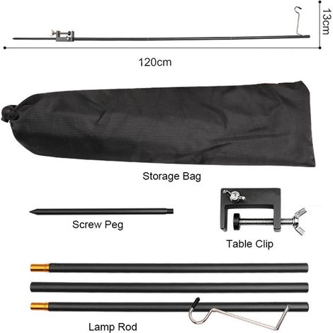 Support de lanterne détachable, support de lampe de Camping, accessoire Portable (1/5)