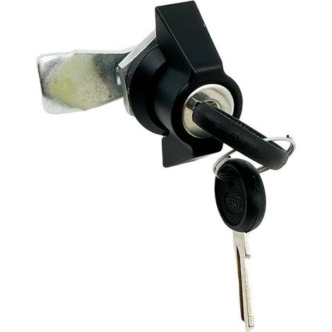 Em Distribution – Serrure à clé pour coffret métallique – Compatible CPxxE, CPXXY, CPR – Inclus 2 clés – Sécurise armoires électriques (1/4)