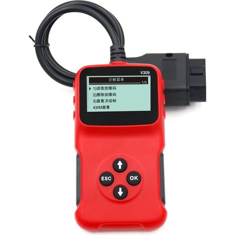 Instrumento de diagnóstico automático OBD, instrumento de diagnóstico, instrumento de diagnóstico automotriz, instrumento de diagnóstico de automóvil OBD2, portátil y práctico. (1/2)
