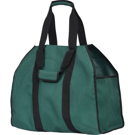 Polyester Kaminholztasche Fichte  Grün  30 kg