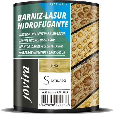 Lasure Hydrofugeant Protecteur imperméable effet perlé. Elle protège, décore et embellit tous les types de bois. 750 millilitres, Pin (1/5)