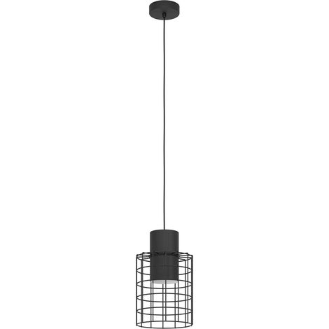 Lampe suspendue Milligan Cage noire Ø 20cm - 780465