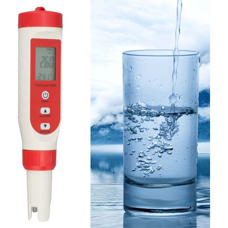 Multifunktionales Vier-in-Eins-Wasserqualitätsmessgerät: pH-Meter, TDS-Analysator, Leitfähigkeitsanalysator (1/5)