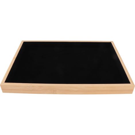 Plateau de rangement pour bijoux vide avec tiroirs, 35,524,53cm, noir. (1/5)