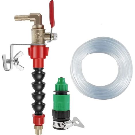 Pulvérisateur d'eau pour dépoussiéreuse, système de brouillard de machine de découpe, brume de liquide de refroidissement, tube étanche à la poussière de 5 mètres (1/5)