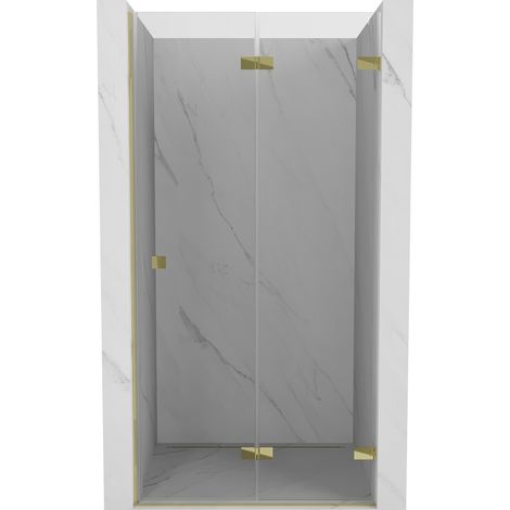 Mexen Lunar-F Falttür Duschwand rechts 100 cm, transparent, gold - 836-100-000-50-00-P