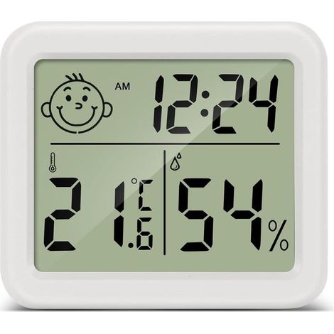 Termometre Maison LCD Thermomètre Hygromètre Interieur Numérique Température Humidité pour Salon entrepôt Chambre de bébé Vestiaire (1/5)