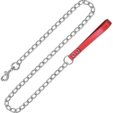 Laisse pour Chien Solide Laisse Corde Chien en Métal Longe pour Chien Longue Laisse pour Chiens , Longueur 1,2 m, Epaisseur 3 mm (1/4)