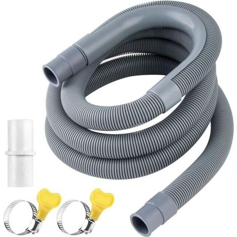 Manguera de drenaje Extensión de manguera de drenaje Conector de manguera de drenaje Manguera de drenaje de lavadora Manguera de drenaje de secadora (2 m) (1/4)