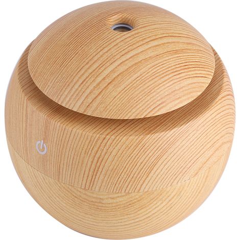 USB-Ultraschall-Diffusor für ätherische Öle mit gelber Touch-LED, Luftreiniger und tragbarer Luftbefeuchter (1/5)