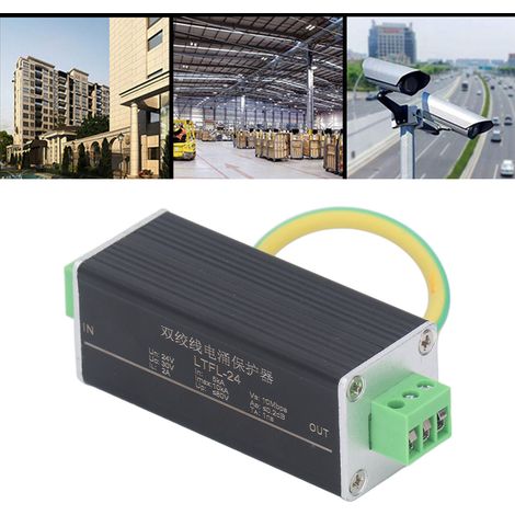 Parafoudre monocanal pour caméras de surveillance vidéo, protection du signal de contrôle RS485, parafoudre à paires torsadées, 24 V 10 Mbit/s (1/5)