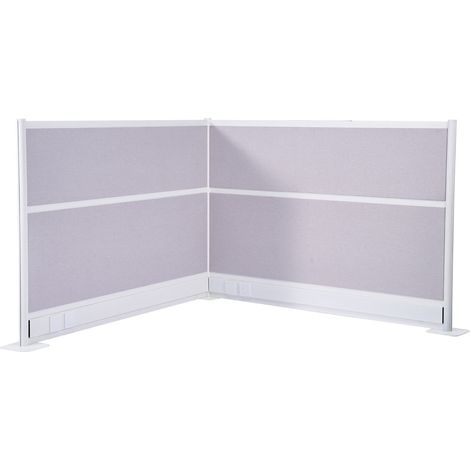 Mophorn Cloisons de Bureau, 183 x 122 cm, Panneaux de Séparation PET pour Poste de Travail, Lot de 2, avec Cache-prises, Écrans Autoportants pour Bureau, Bibliothèque, École (1/5)