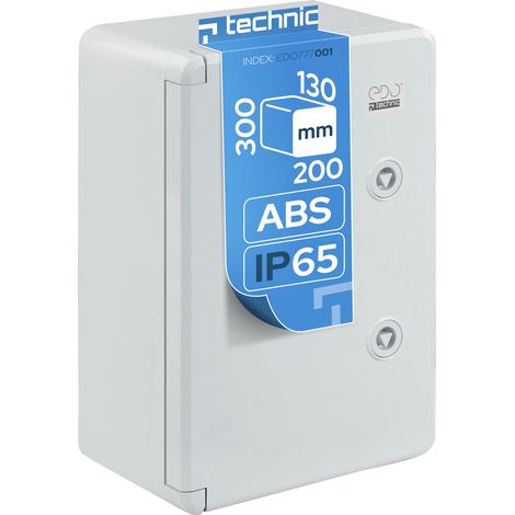 Coffret électrique nu étanche IP65 en ABS 200x300x130 mm - montage en saillie (1/5)