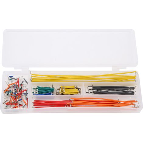 Fil de raccordement pour planche à pain, 140 pièces, 14 longueurs électriques assorties avec boîte de rangement en plastique (1/5)