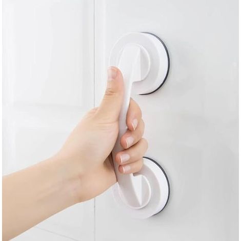 glass door and window handles, bathroom sliding doors, cupboards, no hole handles, fridge handles, shower grab bars White (1/4)