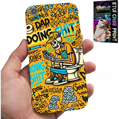 Funda para iPhone 5 / 5S / 5C - Esqueleto defecando en el inodoro (1/5)